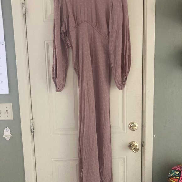 Doen Sage Maxi Dress Macaroon Printed Cotton Size - Picture 2 of 3